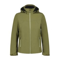 Kurtka softshell z ociepleniem polarowym Icepeak BRIMFIELD. Zielone kurtki męskie ICEPEAK, m, bez wzorów, z polaru, bez kaptura. Za 342.70 zł.