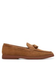 Clarks Mokasyny Torford Tassel 26180333 Brązowy. Brązowe mokasyny męskie Clarks, ze skóry. Za 399.99 zł.