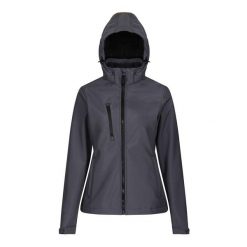Kurtka Damska Venturer 3 Layer Hooded Soft Shell Jacket. Czarne kurtki damskie Regatta, s, bez wzorów, bez kaptura. Za 198.99 zł.