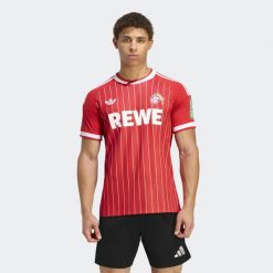 Koszulka piłkarska ADIDAS FC Köln 26/27 wyjazdowa. Bluzki sportowe damskie Adidas, l, z materiału, bez kołnierzyka, bez ramiączek. Za 439.99 zł.