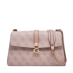Torebka Guess. Czerwone torebki klasyczne damskie Guess, z aplikacjami, bez dodatków. Za 649.99 zł.
