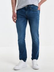 Jeansy męskie skinny niebieskie Deric 303. Niebieskie jeansy męskie Big Star. W wyprzedaży za 199.99 zł.