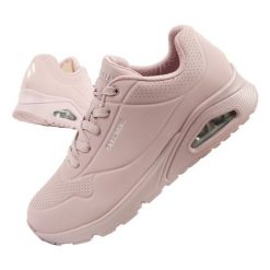 Buty Skechers Uno Stand On 73690/LTMV różowe. Czerwone buty sportowe na co dzień damskie bez wzorów, z materiału. Za 509.15 zł.