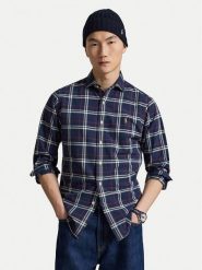 Polo Ralph Lauren Koszula 710B30241002 Granatowy Custom Fit. Niebieskie koszule męskie Polo Ralph Lauren, m, bez wzorów, z bawełny, bez kołnierzyka, bez ramiączek. Za 769.99 zł.