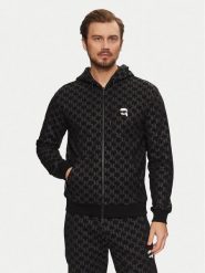 KARL LAGERFELD Bluza 705095 551951 Czarny Regular Fit. Czarne bluzy bez kaptura męskie Karl Lagerfeld, m, z bawełny. Za 739.99 zł.