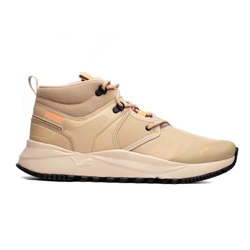 Buty do chodzenia męskie Puma Pacer Future Tr Mid. Brązowe buty sportowe na co dzień męskie Puma, z materiału, bez zapięcia, trekkingowe. Za 179.00 zł.
