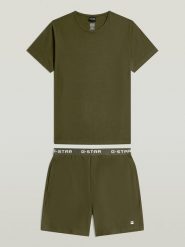 G-Star Piżama w kolorze khaki rozmiar: S. Brązowe piżamy męskie G-Star, s, bez wzorów, z bawełny, bez ramiączek. Za 139.95 zł.
