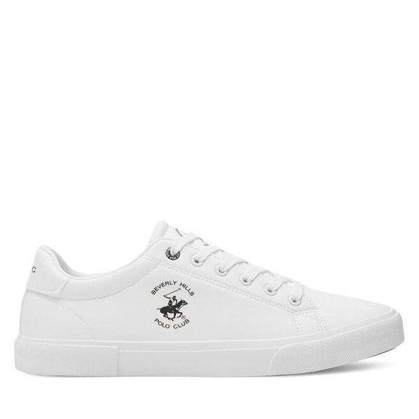 Tenisówki Beverly Hills Polo Club. Białe trampki i tenisówki męskie Beverly Hills Polo Club, bez wzorów, bez zapięcia. Za 159.99 zł.