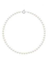 Mitzuko Naszyjnik perłowy w kolorze białym - dł. 42 cm rozmiar: onesize. Białe naszyjniki damskie Mitzuko, srebrne. Za 652.99 zł.