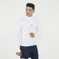 Koszulka termiczna treningowa IRONBOY TURBO. Białe bielizna termoaktywna męska Legea, m, bez wzorów, ze skóry. W wyprzedaży za 96.00 zł.