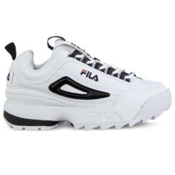 Buty sportowe damskie FILA Disruptor Low. Białe buty sportowe na co dzień damskie Fila, bez wzorów. Za 515.99 zł.