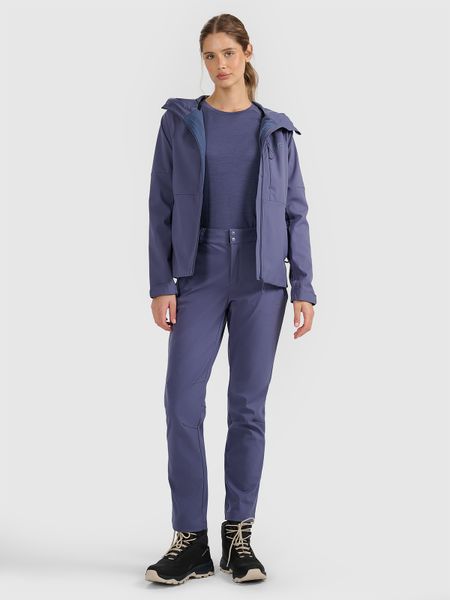 Жіночі трекінгові штани Softshell мембрана 10000 - темно-сині. Kurtki softshell damskie 4f, l, bez wzorów, z softshellu, bez kaptura. W wyprzedaży za 2,199.90 zł.