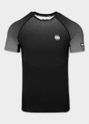 Męski krótki rashguard PITBULL techniczna sportowa koszulka RANKED. Czarne t-shirty sportowe męskie PITBULL, m, z elastanu, bez ramiączek, na fitness i siłownię. Za 179.00 zł.