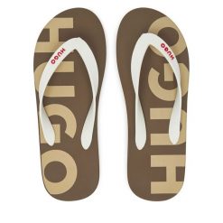 Japonki HUGO. Brązowe klapki i japonki męskie Hugo. Za 159.99 zł.