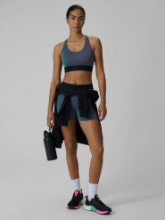 4F Legginsy krótkie treningowe damskie - multikolor XL. Legginsy damskie 4f, xl, bez wzorów, z dzianiny. Za 99.99 zł.