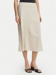Vero Moda Spódnica midi Mymilo 10340419 Beżowy jasny Regular Fit. Brązowe spódniczki damskie Vero Moda, s, bez wzorów, z wiskozy, midi. Za 179.99 zł.