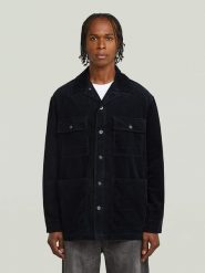 G-Star Kurtka koszulowa w kolorze granatowym rozmiar: L. Niebieskie kurtki męskie G-Star, l, bez wzorów, retro, bez kaptura. Za 401.25 zł.