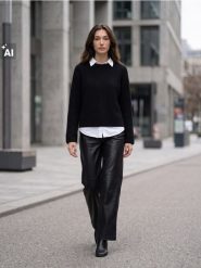 Sweter z domieszką wełny - czarny. Czarne swetry klasyczne damskie Sinsay, l, z wełny, bez kołnierzyka. Za 49.99 zł.