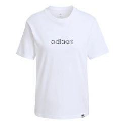Koszulka damska ADIDAS W C CAMO LIN T XXS. Białe t-shirty damskie Adidas, xs, bez wzorów, z bawełny, bez kołnierzyka. Za 119.00 zł.