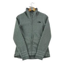 Second life - Kurtka polarowa TNF dla kobiet - Jak nowy. Szare kurtki damskie The North Face, bez wzorów, z polaru, bez kaptura. Za 118.40 zł.