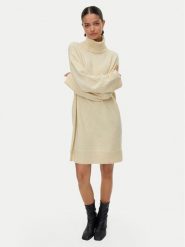 Vero Moda Sukienka dzianinowa Aquarius 10331900 Beżowy Regular Fit. Brązowe sukienki damskie Vero Moda, m, bez wzorów, z dzianiny, bez kołnierzyka, bez ramiączek. Za 229.99 zł.