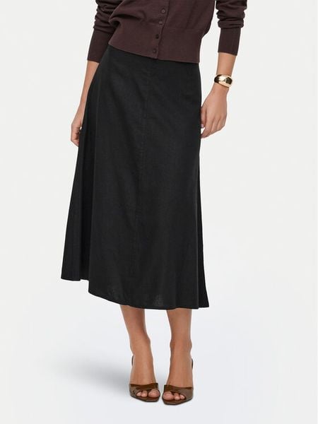 ONLY Spódnica midi Goa 15363690 Czarny Regular Fit. Czarne spódniczki damskie Only, l, bez wzorów, z wiskozy, midi. Za 169.99 zł.