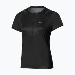 Koszulka do biegania damska Mizuno Trail Graphic Tee. Czarne t-shirty damskie Mizuno, l, bez wzorów, z materiału, bez kołnierzyka. Za 199.99 zł.