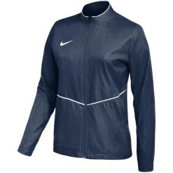 Kurtka damska Nike Park 26 Rain. Niebieskie kurtki przeciwdeszczowe damskie Nike, bez kaptura. Za 141.99 zł.