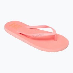 Japonki damskie Billabong Sunlight. Czerwone klapki damskie Billabong, bez wzorów, bez obcasa. Za 53.99 zł.
