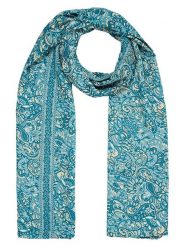 Ipanima Szal w kolorze morskim - 180 x 100 cm rozmiar: onesize. Niebieskie szaliki i kominy damskie Ipanima, bez wzorów, z materiału. Za 17.99 zł.
