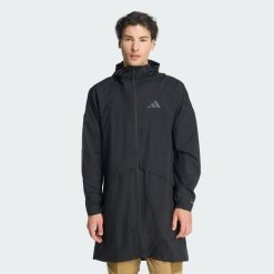 Parka przeciwdeszczowa Terrex Multi 2 Layer CLIMAPROOF. Czarne parki męskie Adidas, bez wzorów, z puchu. Za 749.00 zł.