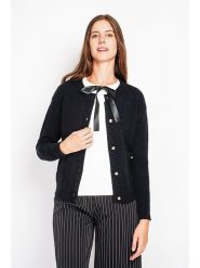 William de Faye Kardigan w kolorze czarnym rozmiar: 34. Czarne kardigany damskie William De Faye, bez wzorów. Za 117.73 zł.