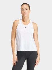 Adidas Koszulka techniczna Train Essentials IS4034 Biały Regular Fit. Białe bluzki sportowe damskie Adidas, l, bez wzorów, z syntetyku, bez ramiączek. Za 109.99 zł.