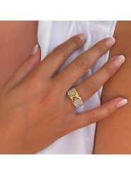 DI GIORGIO Pozłacany pierścionek rozmiar: 58. Żółte pierścionki damskie DI GIORGIO, pozłacane. Za 226.77 zł.