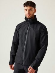 Regatta Kurtka przeciwdeszczowa "Oakhowe" w kolorze czarnym rozmiar: L. Czarne kurtki outdoor męskie Regatta, l, bez wzorów, bez kaptura. Za 170.45 zł.