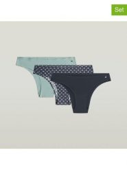 G-Star Slipy (3 pary) w kolorze turkusowym, fioletowym i granatowym rozmiar: L. Niebieskie slipki męskie G-Star, bez wzorów. Za 98.95 zł.