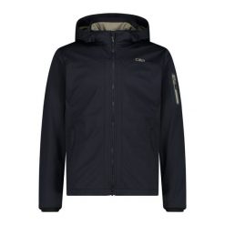 Kurtka turystyczna z kapturem CMP. Szare kurtki męskie CMP, bez wzorów, z softshellu, sportowe, z kapturem. Za 356.00 zł.