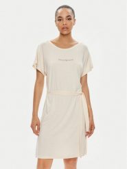 Emporio Armani Sukienka codzienna 262728 4R314 00856 Écru Regular Fit. Sukienki damskie Emporio Armani, na co dzień, xs, bez wzorów, z wiskozy, bez kołnierzyka, bez ramiączek, proste. Za 669.99 zł.