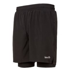 Spodenki do biegania CORAL Izas. Czarne szorty męskie IZAS, bez kołnierzyka. Za 208.65 zł.
