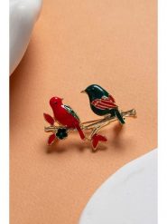 Lodie Silver Broszka w kolorze złoto-czarno-czerwonym rozmiar: onesize. Czarne broszki damskie Lodie Silver, metalowe. Za 69.58 zł.