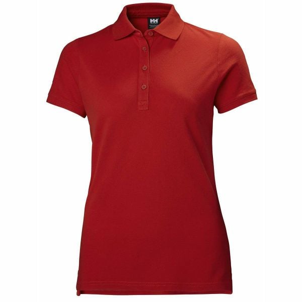 Damska koszulka polo Helly Hansen crew pique 2. Czerwone bluzki damskie Helly Hansen, xs, bez wzorów, sportowe, bez kołnierzyka, bez ramiączek. Za 240.50 zł.