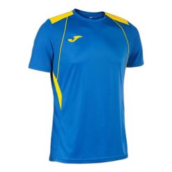 Koszulka Joma Championship Vii. Niebieskie t-shirty sportowe męskie Joma, l, z materiału, bez ramiączek, na fitness i siłownię. Za 159.00 zł.