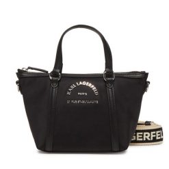 Torebka KARL LAGERFELD. Czarne torebki klasyczne damskie Karl Lagerfeld, bez wzorów, bez dodatków. Za 589.99 zł.