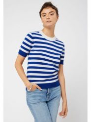 Rodier Kaszmirowy sweter w kolorze bialo-niebieskim rozmiar: 38. Białe swetry klasyczne damskie Rodier, z kaszmiru, bez kołnierzyka. Za 369.84 zł.