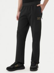 EA7 Emporio Armani Spodnie dresowe 7M001336 AF16658 UC001 Czarny Regular Fit. Czarne spodnie dresowe męskie EA7 Emporio Armani, bez wzorów, z dresówki. Za 669.99 zł.