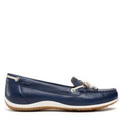 Mokasyny Geox. Niebieskie mokasyny damskie Geox. Za 269.99 zł.