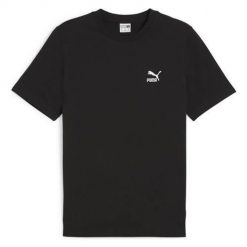 Koszulka sportowa męska Puma Classics Small Logo Tee. Czarne t-shirty sportowe męskie Puma, m, bez ramiączek. Za 186.00 zł.
