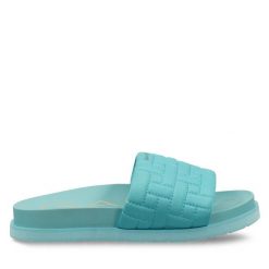 Klapki Gant. Niebieskie klapki damskie Gant, bez wzorów, bez obcasa. Za 329.99 zł.