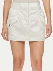 Calvin Klein Jeans Spódnica mini J20J223317 Écru Regular Fit. Spódniczki damskie Calvin Klein Jeans, s, bez wzorów, z jeansu, mini. Za 329.99 zł.