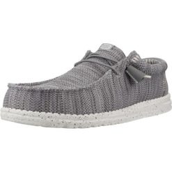 Buty HEY DUDE WALLY STRETCH SOX Szary. Szare buty trekkingowe męskie ENDURE, z tkaniny, bez zapięcia, trekkingowe. Za 244.99 zł.